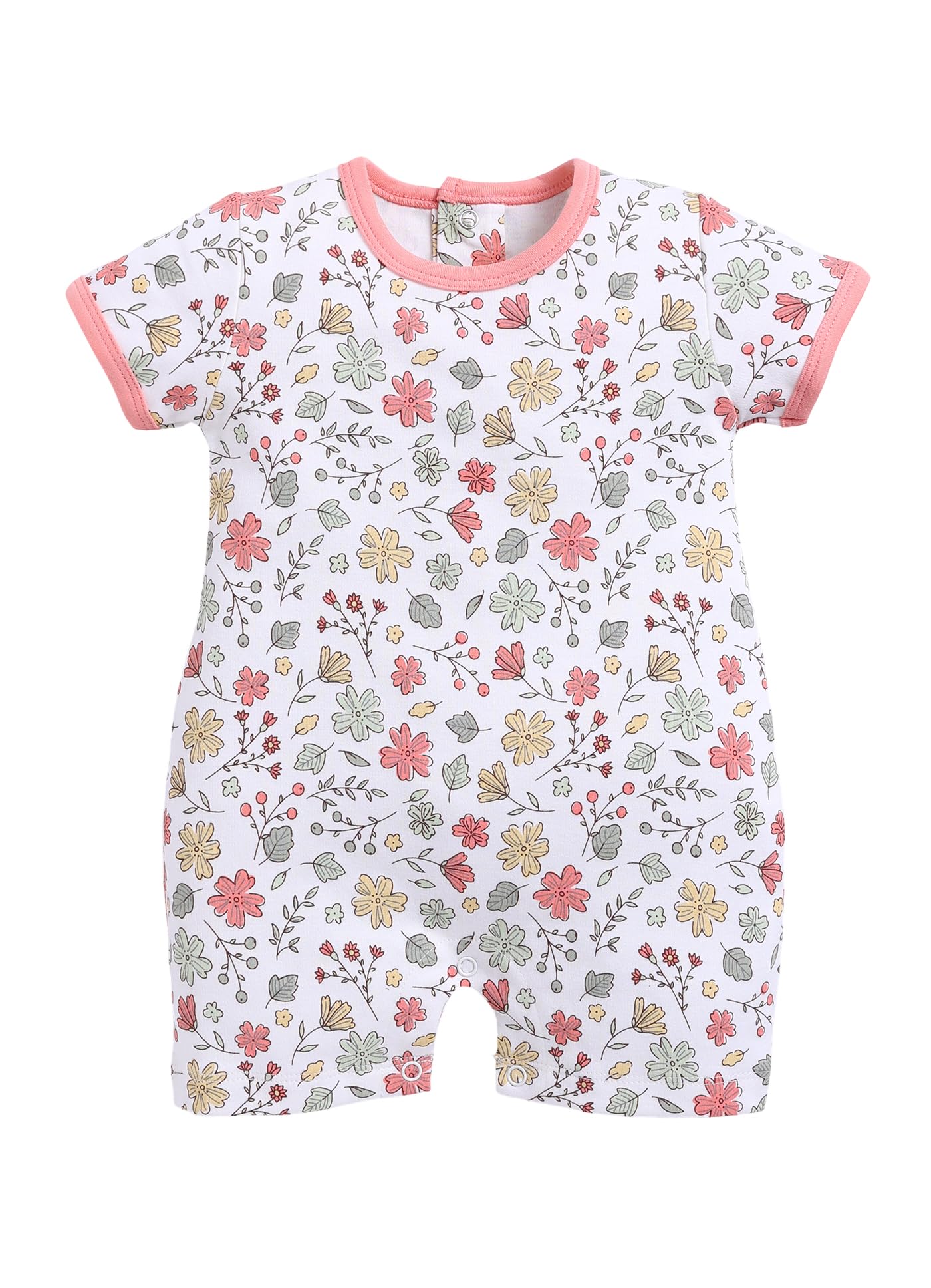 BabyGo Baby Half Sleeve Rompers 100% Cotton Rompers for New Born Baby Girls|Daily Suits for Baby Girls| 