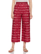 Aurelia WomenS Floral Printed Cotton Red Palazzo Ethnic Bottomwear