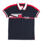 Pepe Jeans Boys Regular Fit Printed Polo T-Shirts Navy