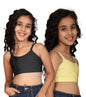 Kyda Kids Girls Antibacterial Cotton Solid Non Padded, Beginners Bra For Girls