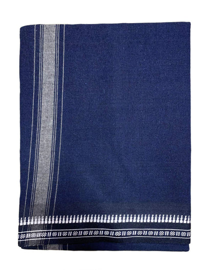 Prakasam Cotton Mens Colour Thalapathi Border Single Dhoti/Size1.28X2.00 Mtrs/Combo Pack Of 2 Dhoties