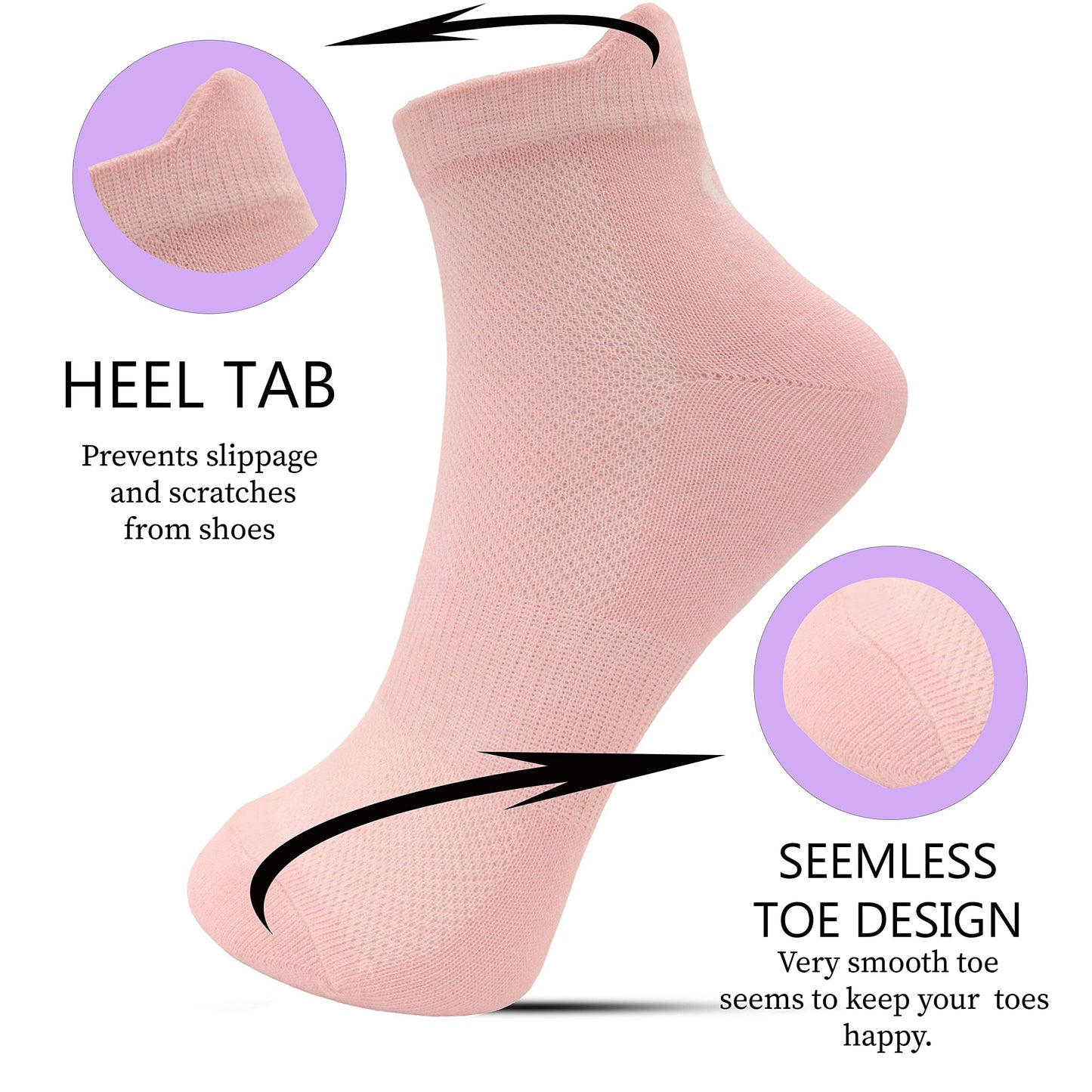 Xjarvis Miami Ankle Socks For Women & Girls  Soft Cotton, Odor-Free, Breathable & Comfortable Everyday Socks  Perfect For Sports