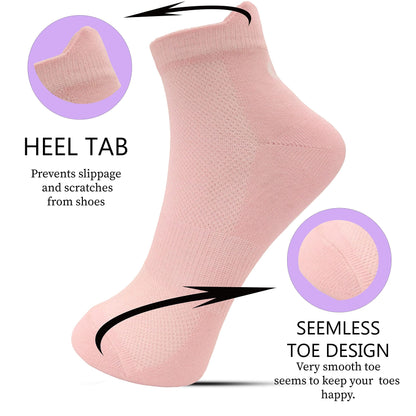 Xjarvis Miami Ankle Socks For Women & Girls  Soft Cotton, Odor-Free, Breathable & Comfortable Everyday Socks  Perfect For Sports