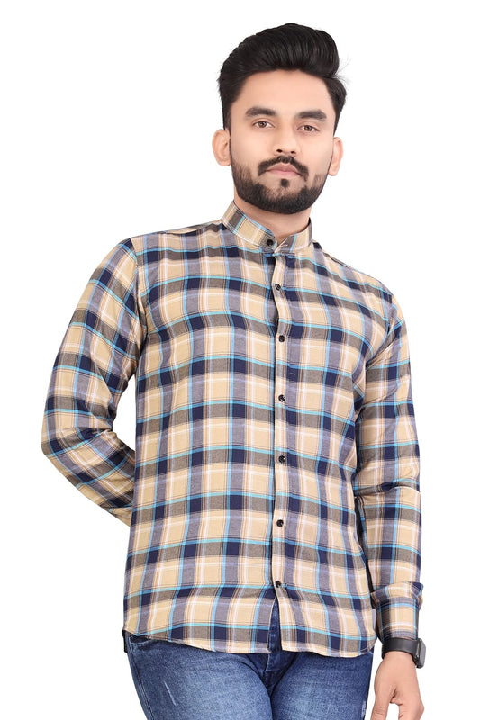 More & More MenS Checkered Regular Fit Checks Shirt D2_Design 2