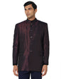 Kisah MenS Jodhpuri Bandhgala  Woven Silk Blend Ethnic Jacket For Men - Regular Fit Wedding & Festivals - Dry Clean Only, Magent