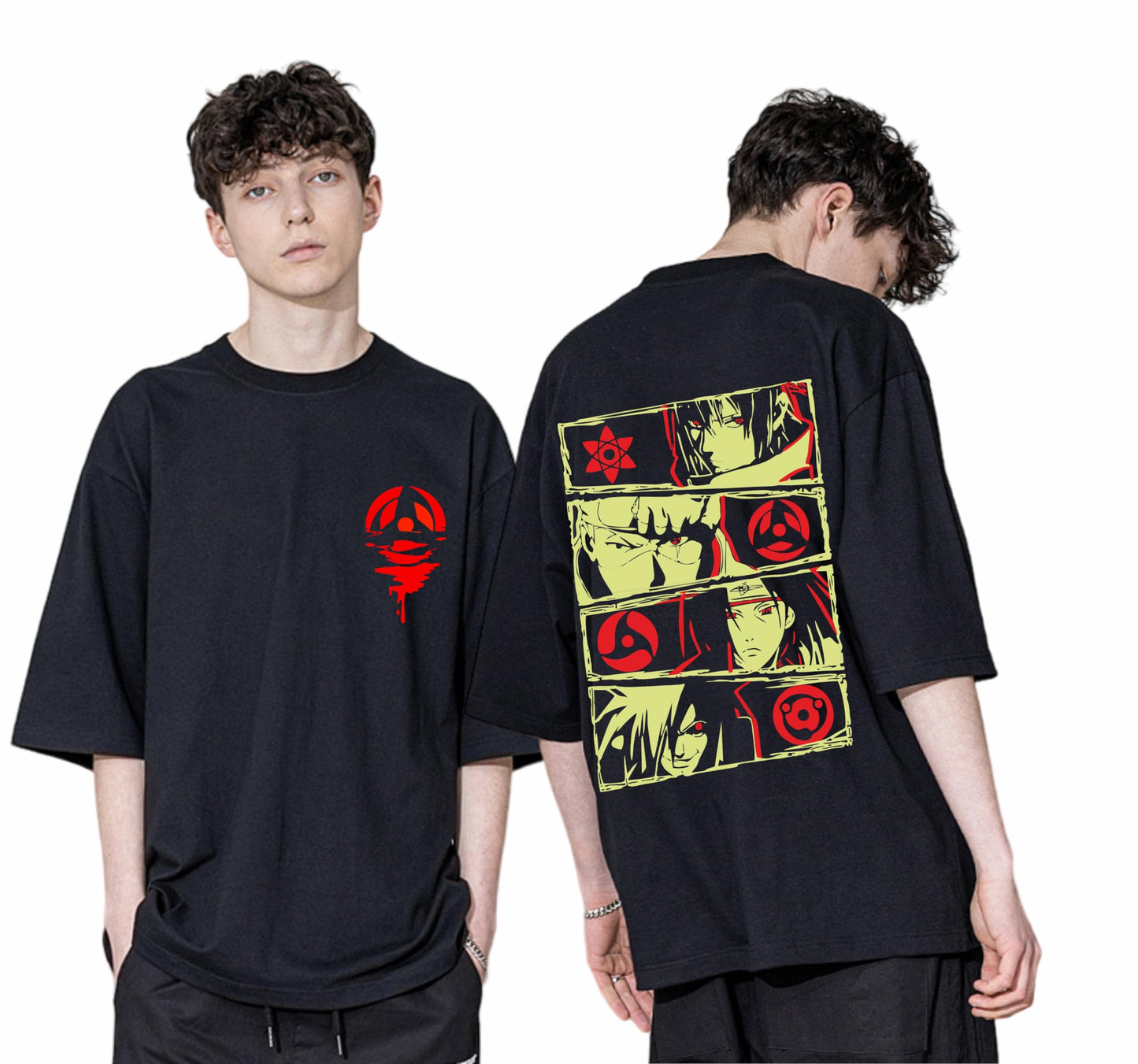 Uniplanet Store MenS Cotton T Shirt With Round Neck Line Half Sleeves Graphic Printed Pattern Loose Fit And Standard Length Bla