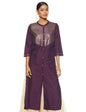 Aurelia Womens Mandarin Collar Embellished Kurta