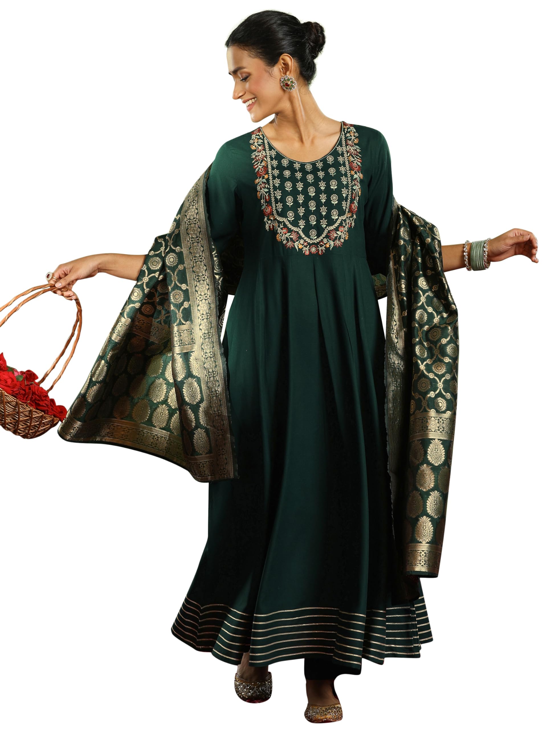 Libas WomenS Viscose Rayon Kurta Set (49420