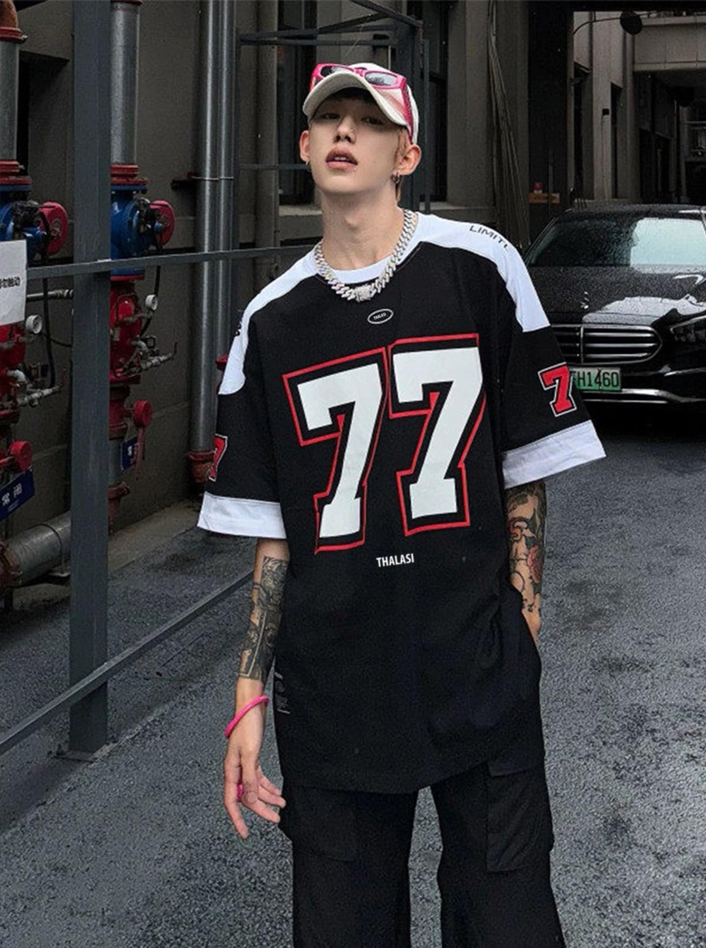 Thalasi Men Cotton Jersey Aesthetic Oversized T Shirt For Men | Sports Jerseys T-Shirts & Half Sleeve Round Neck Printed Tshirt