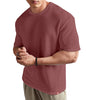 SHODOX Mens Solid Dotted Unique Design Oversized Tshirt for Men - Round Neck Loose Fit Drop Shoulder Mens T-Shirt