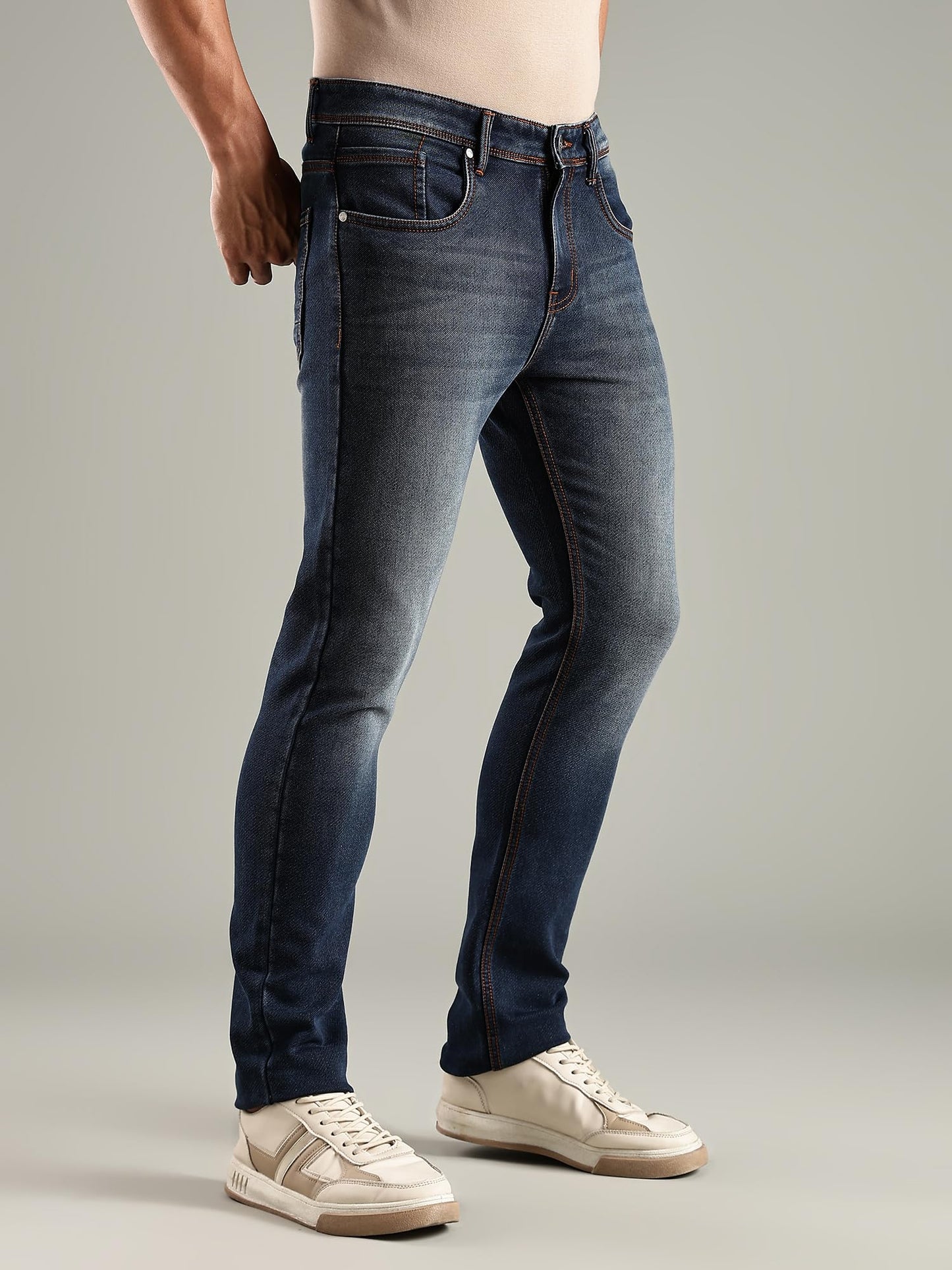 Thomas Scott Mens | Mild Fade | Stright Fit | Denim | Regular Wear | Stretchable | Casual Jeans for Men