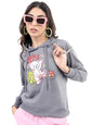 Ketch Womens Full Sleeve Regular Fit Sweatshirt Khss000163 Steel S