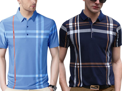 Noble Monk MenS (Combo Pack Of 2) -Regular Fit Polo T Shirt |Half Sleeves |Collar Tshirts |Casual Tshirt
