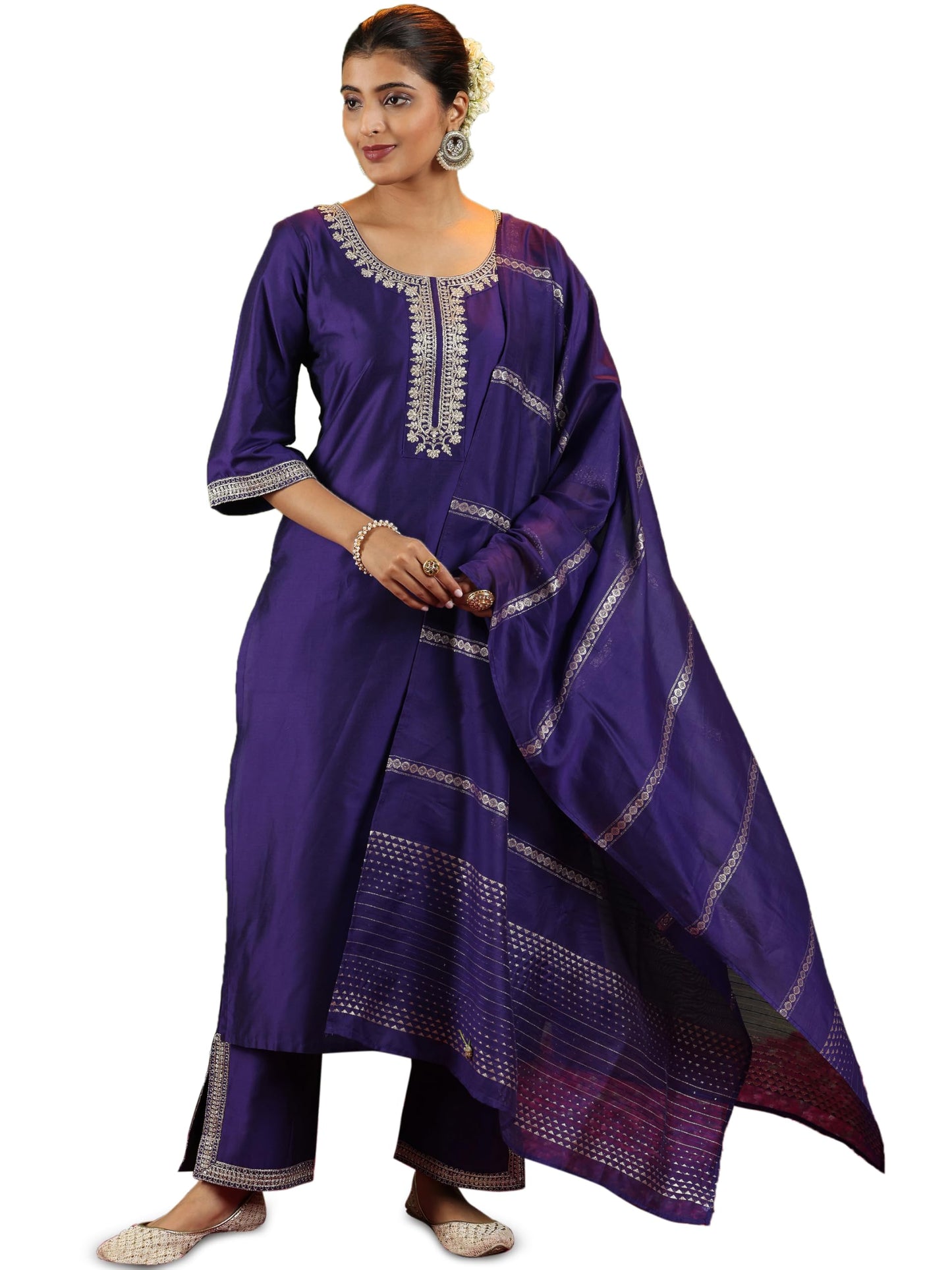 Libas WomenS Silk Blend Kurta Sets (Gs893R