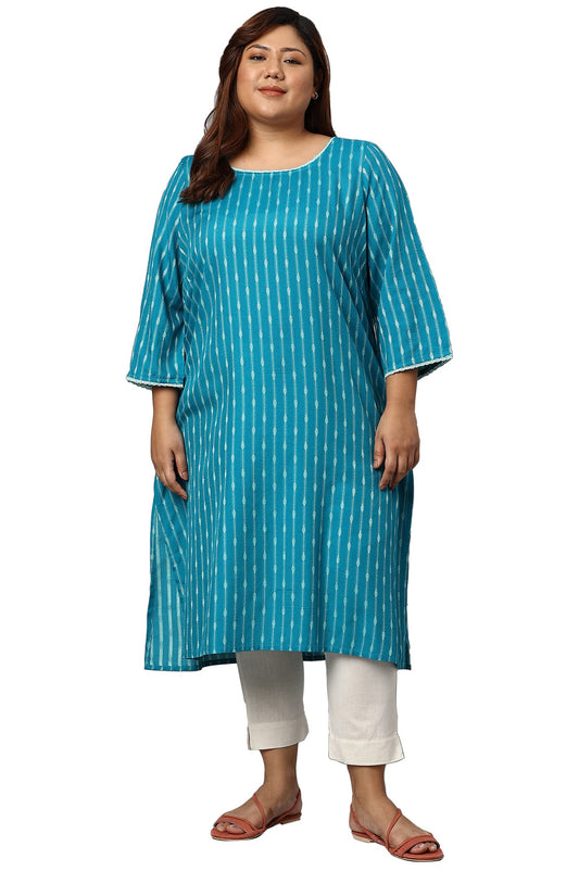 Aurelia WomenS Rayan Regular Kurta (22Aua13361P-702534_Green