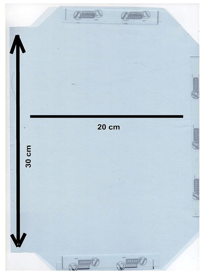 True-Ally Self Wrapping Book Cover For A4 Size Long Notebook Register Size 30Cm X 20 Cm X 1.5Cm With Self Adhesive Folding (Pack