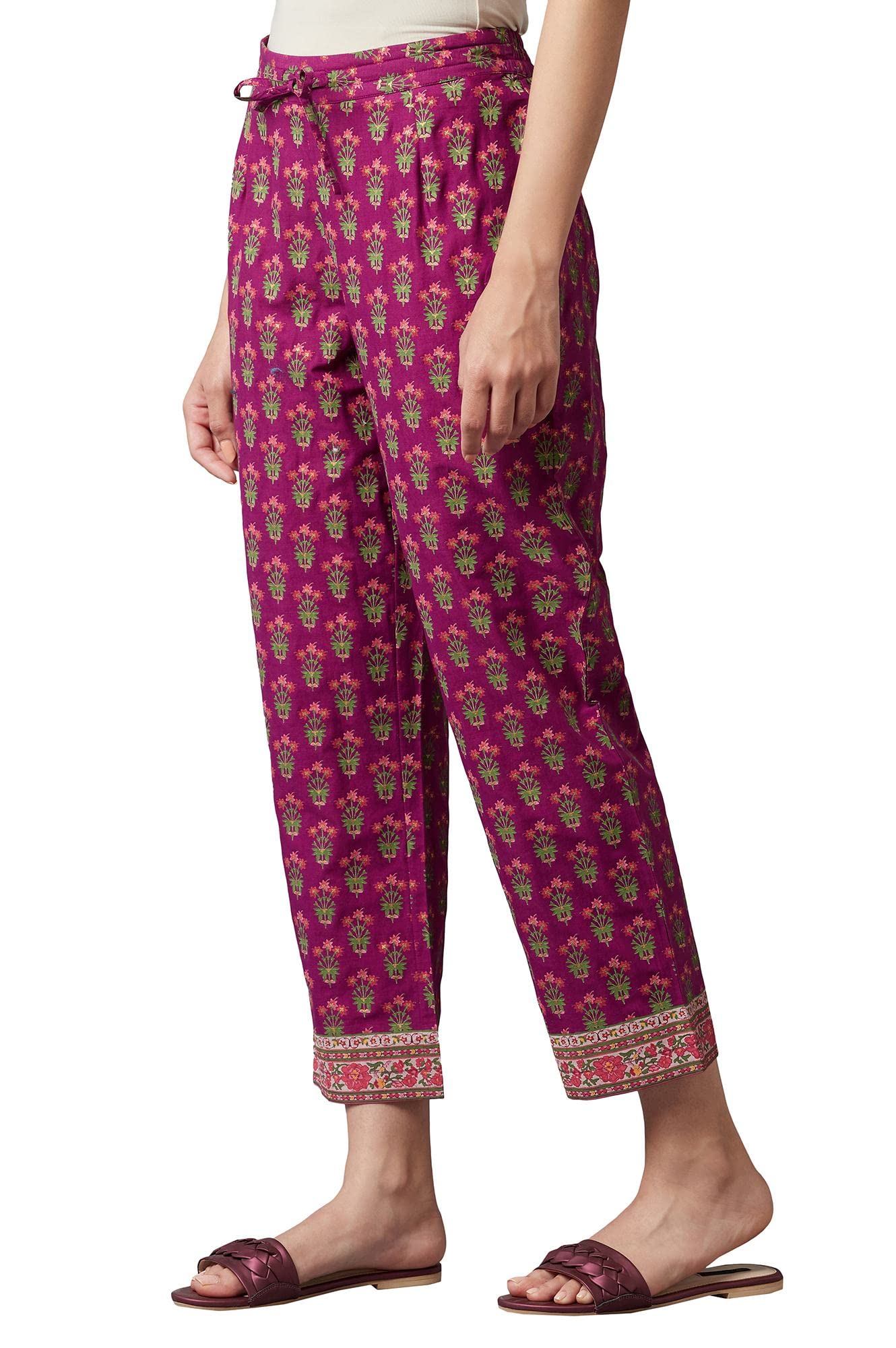 W Pure Cotton Strechable Straight Pants for Women | Pure Cotton Straight Pants for Women | Trousers for Women | W for Woman