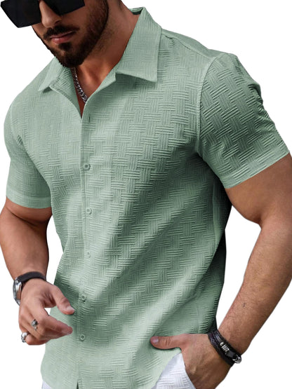 Noble Monk MenS Solid Casual Shirt | Half Sleeve | Regular Fit | Polo Shirt For Men