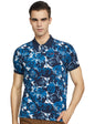 Pepe Solid Cotton Lycra Regular Fit Mens T-Shirt (A21Martellossip001, Blue, Small)