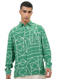 Ketch Men Long Sleeve Oversized Fit Khos000035 Green M