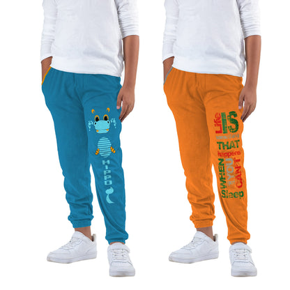 Kyda Kids BoyS Cotton Regular Fit Track Pant - Multicolor