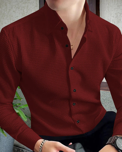 I Enterprise Casual Shirt For Men|| Regular Fit Shirt For Men|| Men Stylish Shirt || Men Solid Shirt With Spread Collar & Long S