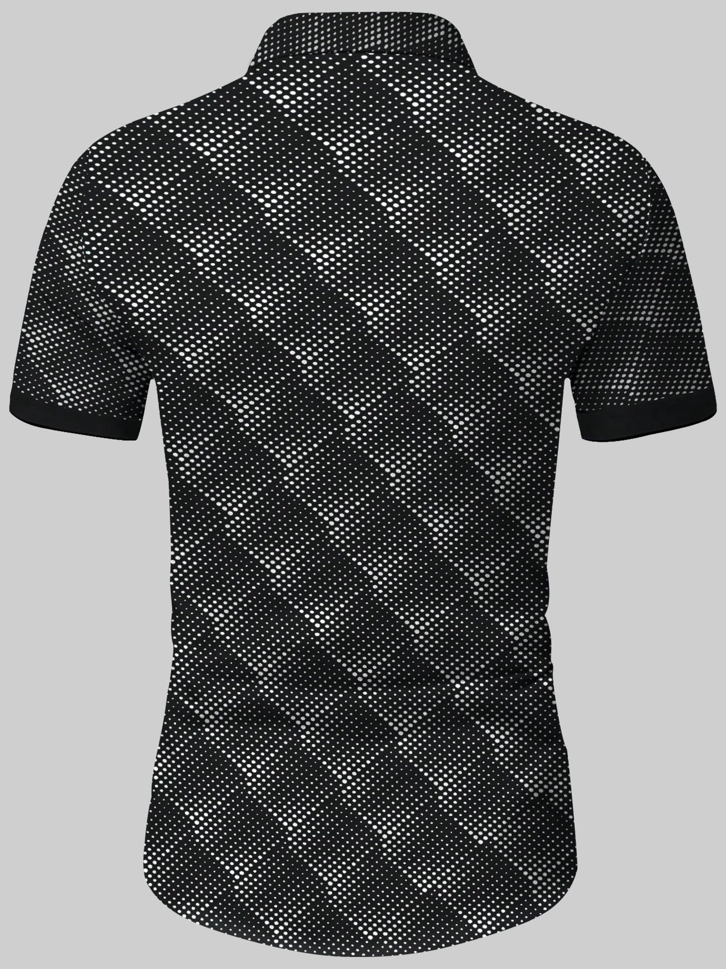 Noble Monk Men Ragular Polo Neck T-Shirts | Printed Tshirt For Men And Boys Black White