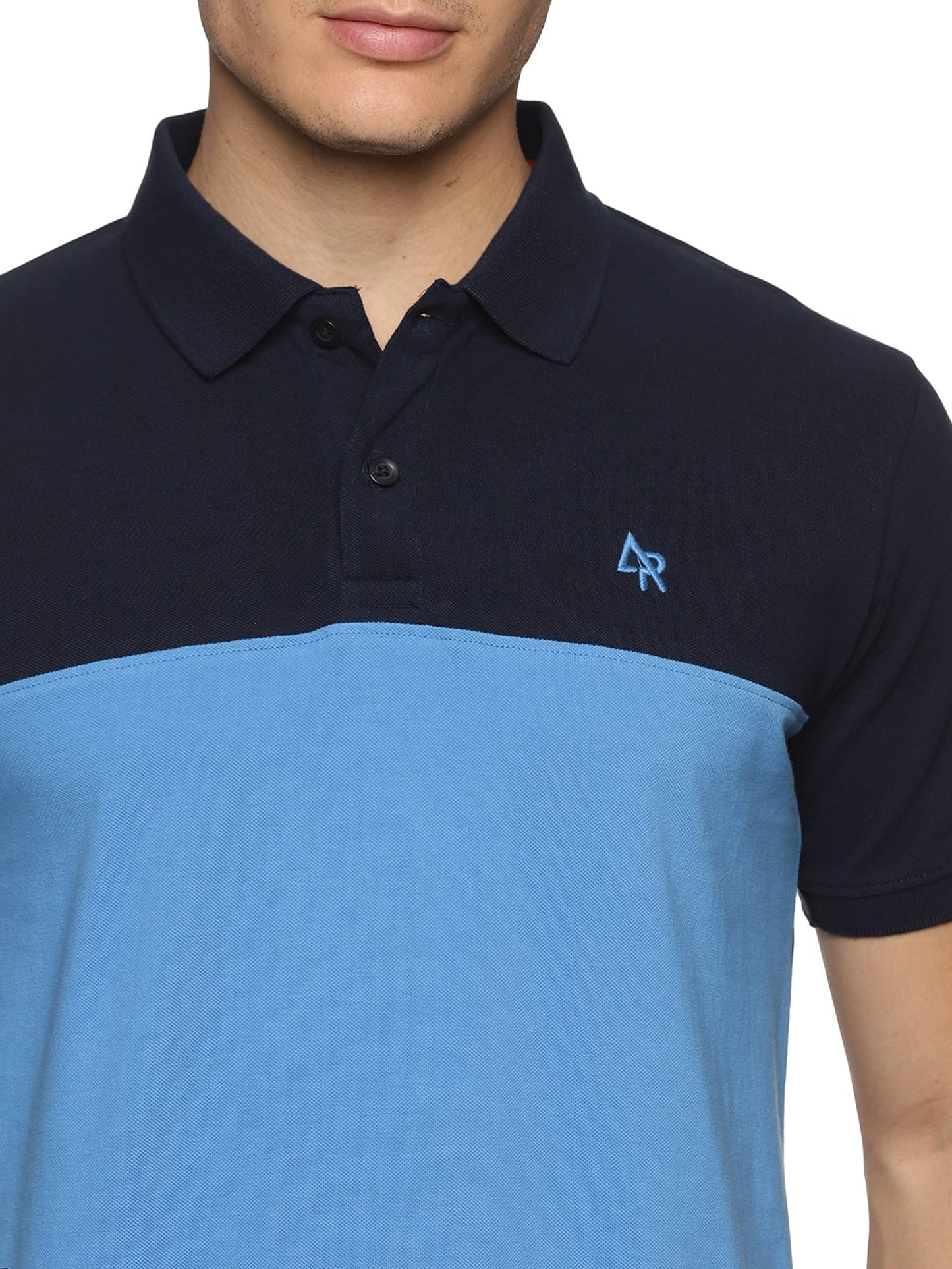 ADRO Men's Premium Polo T-Shirt (PN23-S6-NBSK-SK_SkyBlue)