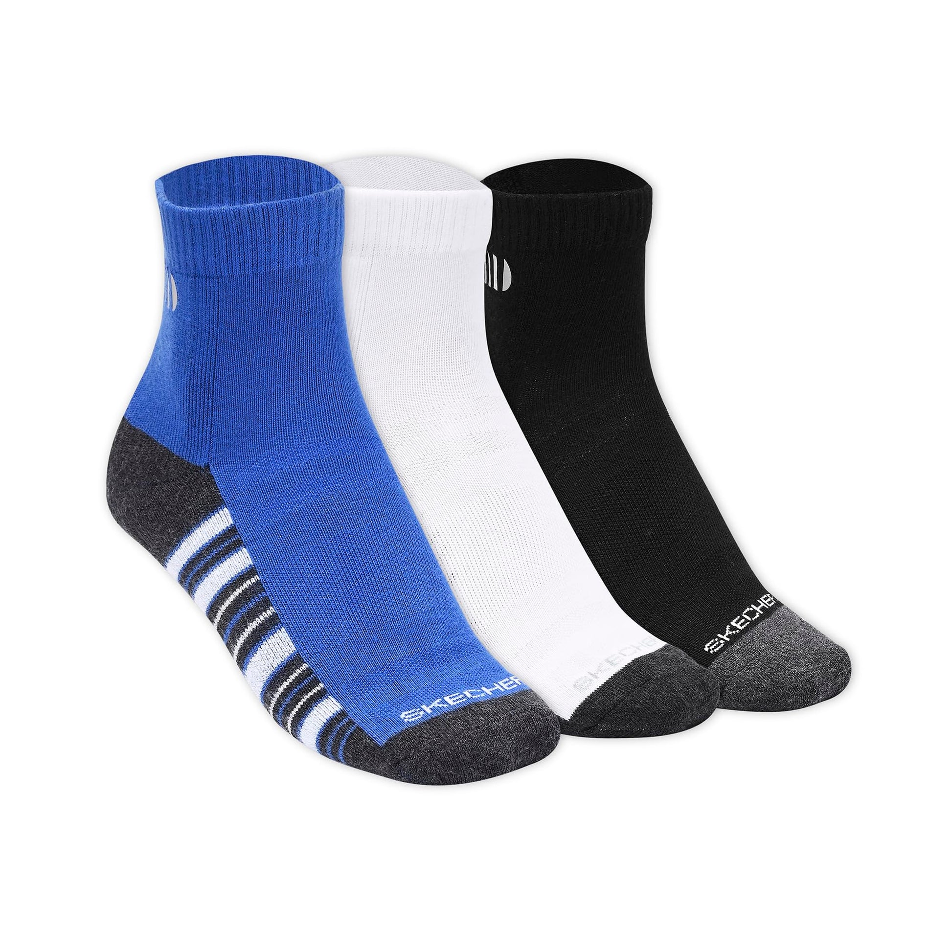 Skechers Unisex Pack Of 3 Half Terry Ankle Socks