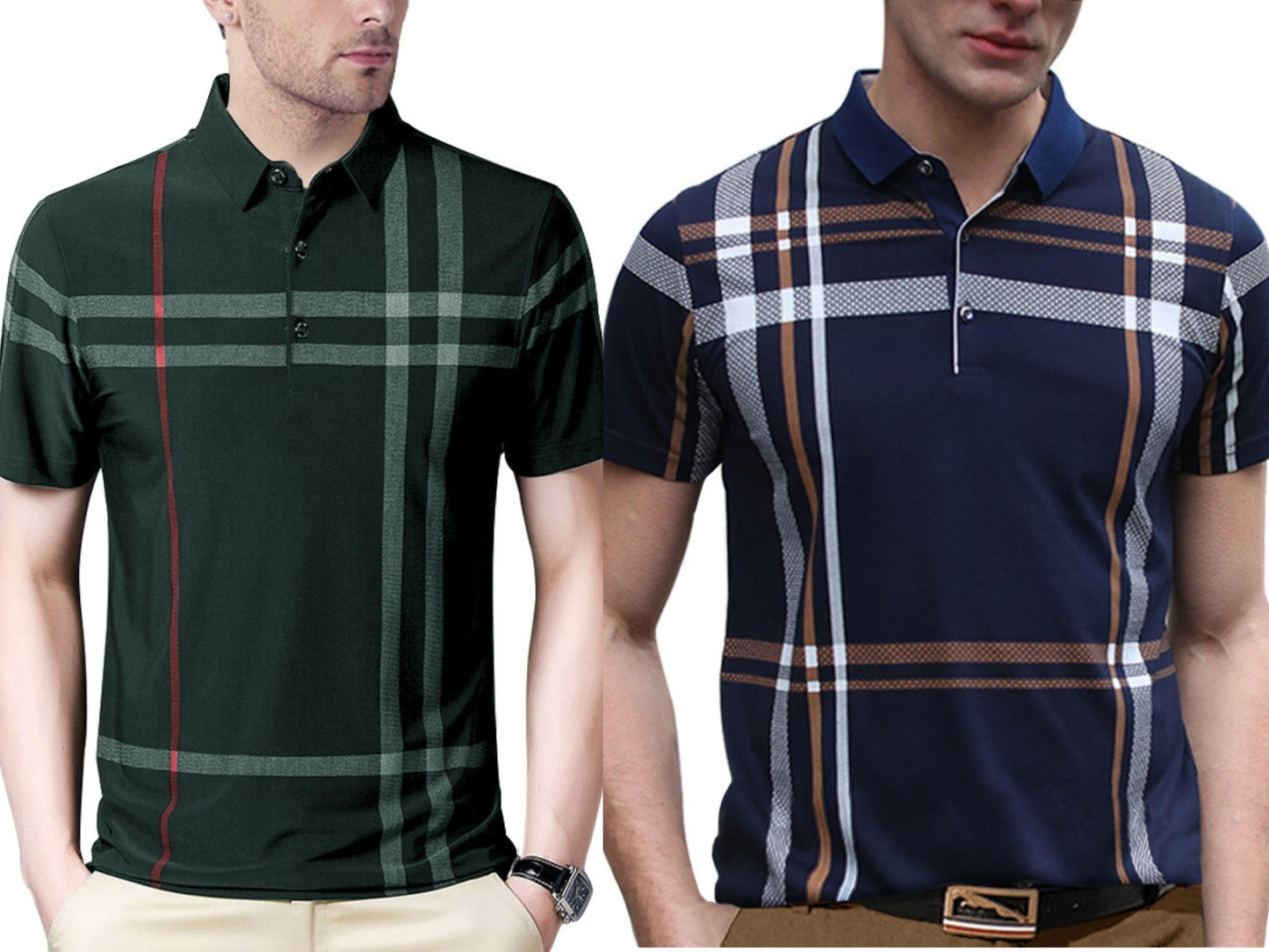 Noble Monk MenS (Combo Pack Of 2) -Regular Fit Polo T Shirt |Half Sleeves |Collar Tshirts |Casual Tshirt