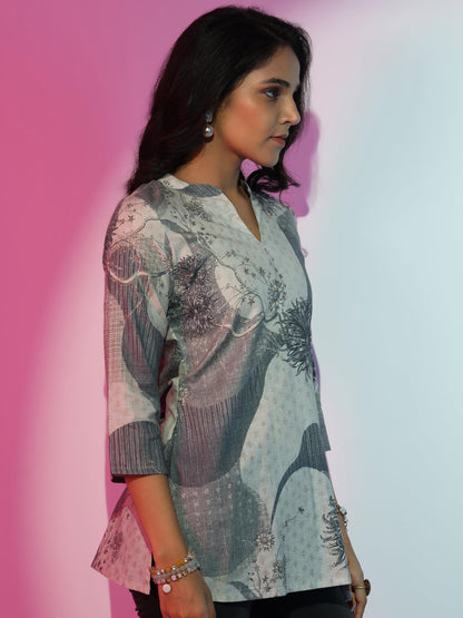 Libas WomenS Linen Straight Kurti (58167_Off White