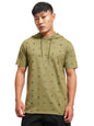Ketch Men Slim Fit Half Sleeve T-Shirt Khts001129 Olive M