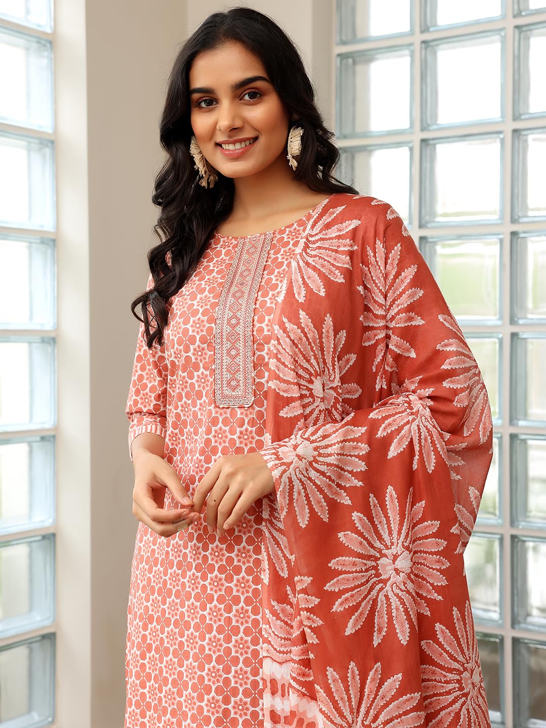 Libas WomenS Pure Cotton Kurta Set (490530R