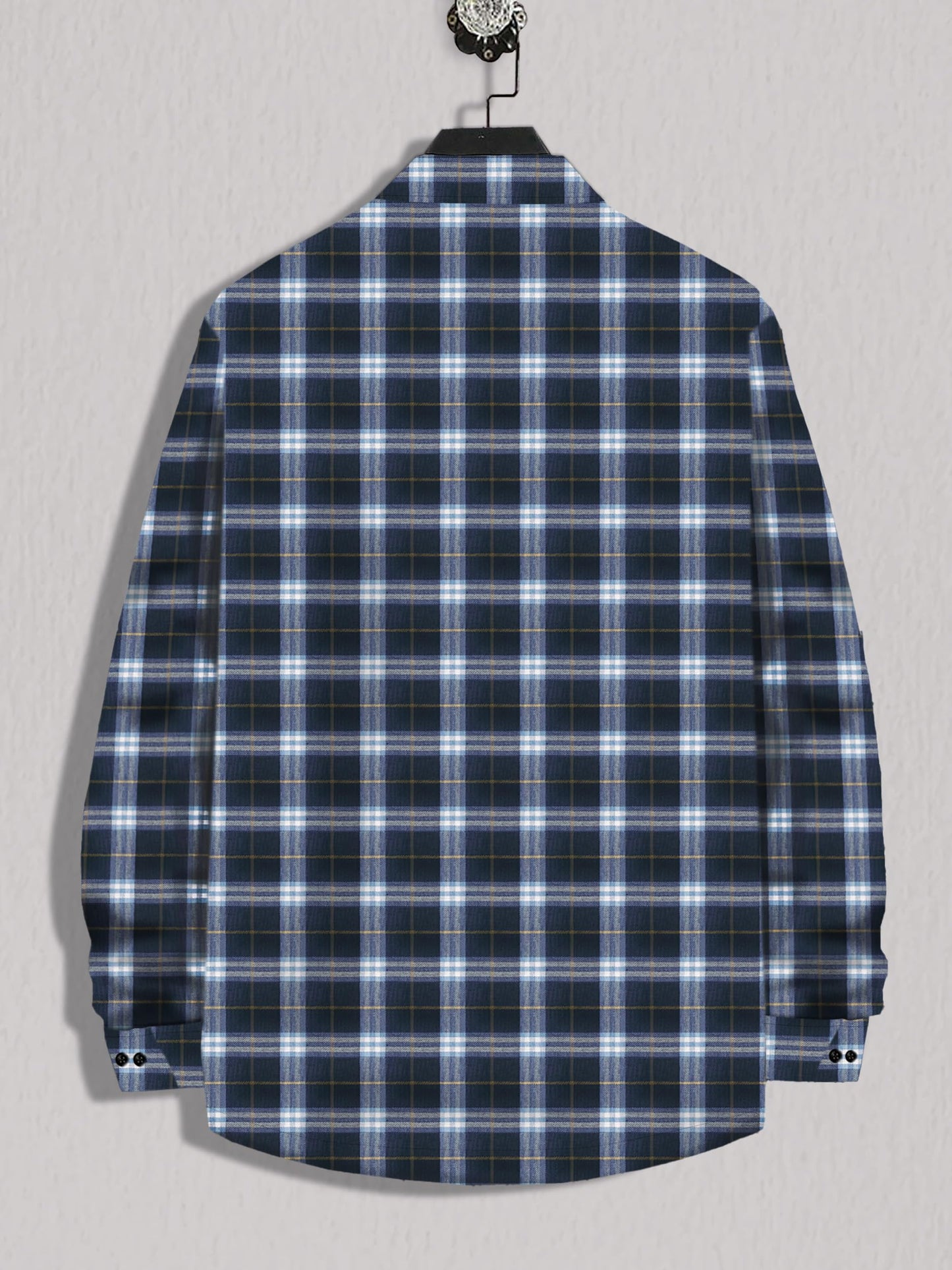 Noble Monk MenS Regular Long Sleeve Cotton Check Shirt | Casual Shirt With Spread Collar