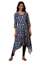 Aurelia Women's Floral Print Rayon A-line Kurta
