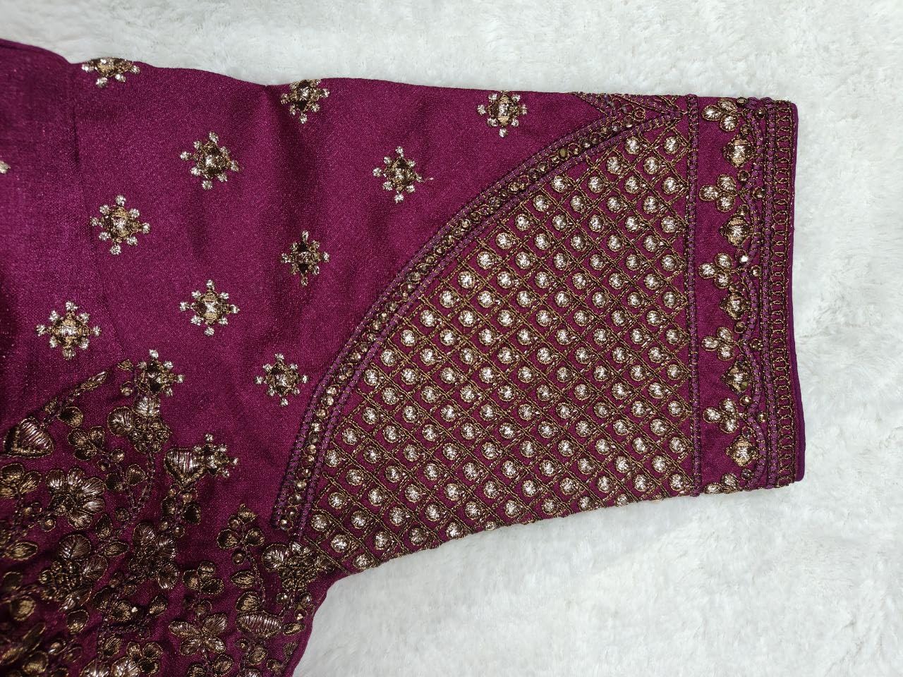 Vihu Fashion WomenS Readymade Blouse Multi Golden Codding Sequence Embroidery Work Indian Ethnic Designer Stitched Readymade Sa