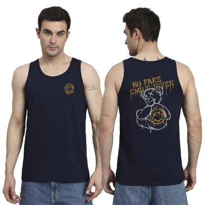 Peppyzone Mens S to 5XL Designer Men Vest Teddy Printed Cotton Sando/Baniyan/Ganji for Men and Boys - Perfect for Gym Workouts,