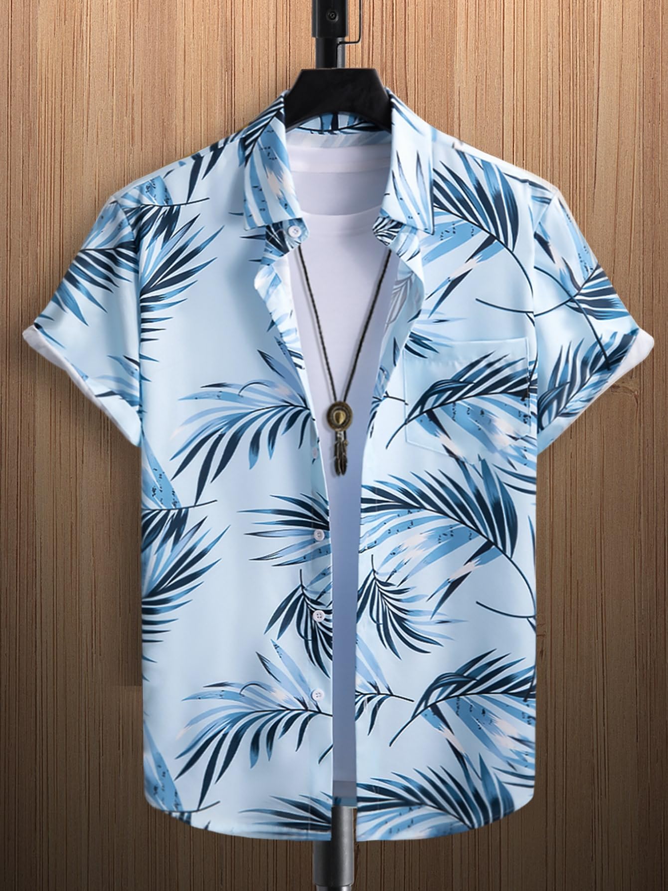 Shasmi Solid Regular Fit Fancy Casual Shirt for Men_Sky Blue