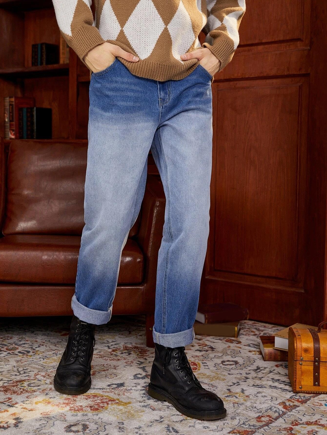 Kotty MenS Regular Mid Rise Blue Jeans