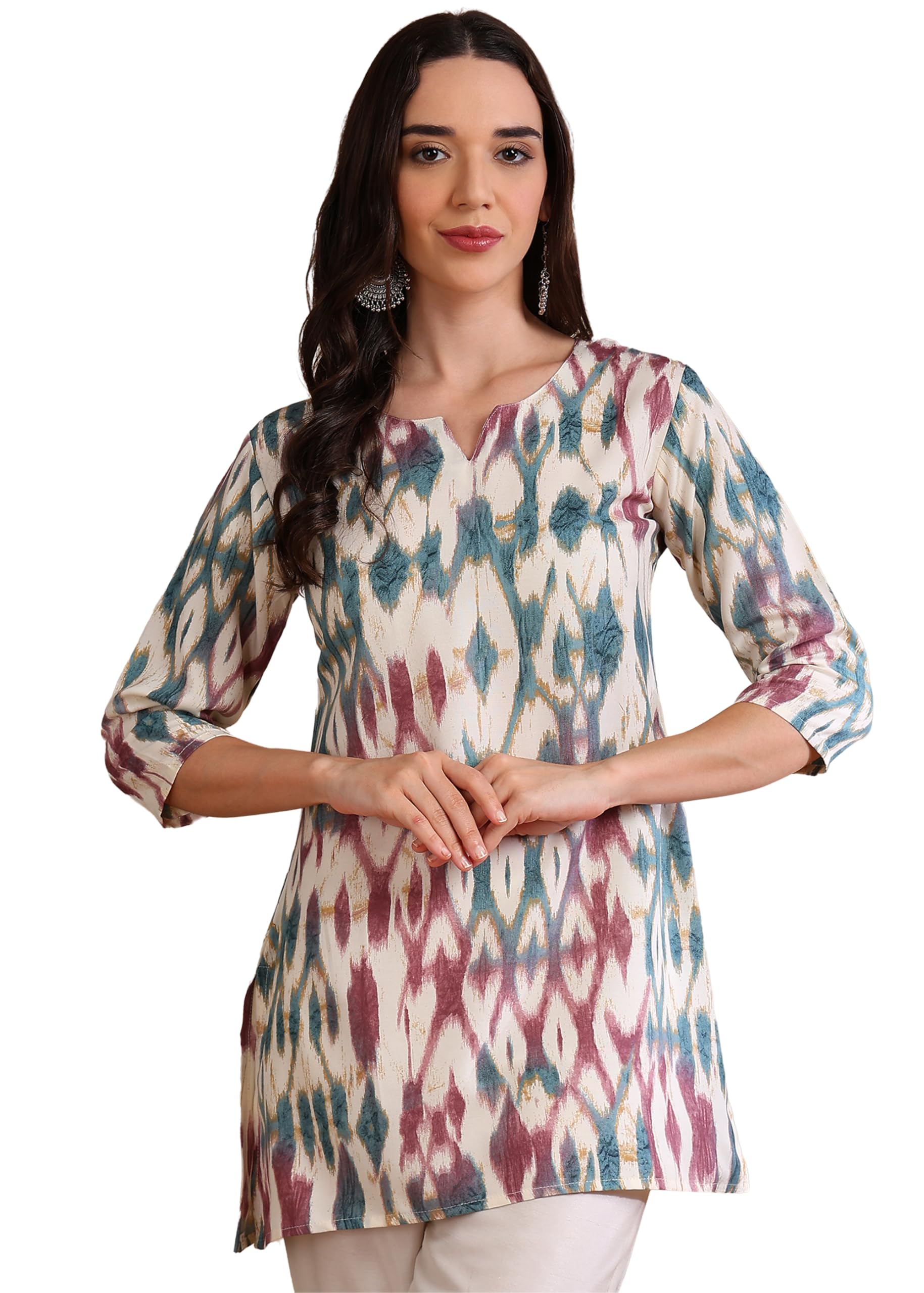 Dsk Studio Poly Rayon Short Kurti For Women & Girls