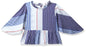 Pepe Jeans GirlS Striped Regular Shirt (Pg301416_Blue 10)