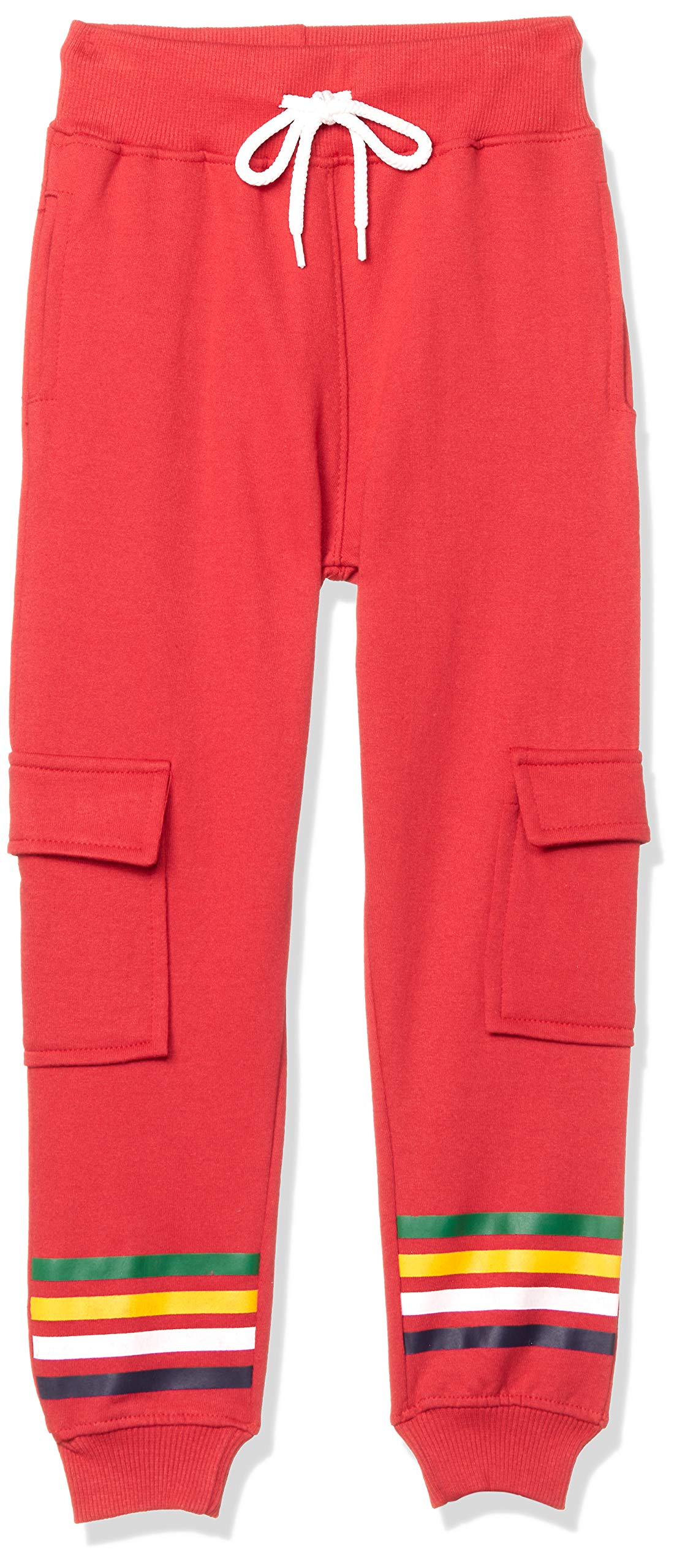 T2F Boys Regular Fit Mid Rise Track Pant Red