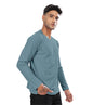 SHODOX Mens Solid Polycotton T Shirt | Round Neck | Long Sleeve | Plain Regular Fit Tshirt (Pack of 1)