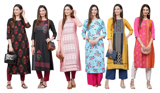 ANNI DESIGNER Crepe Women's Casual Kurta
