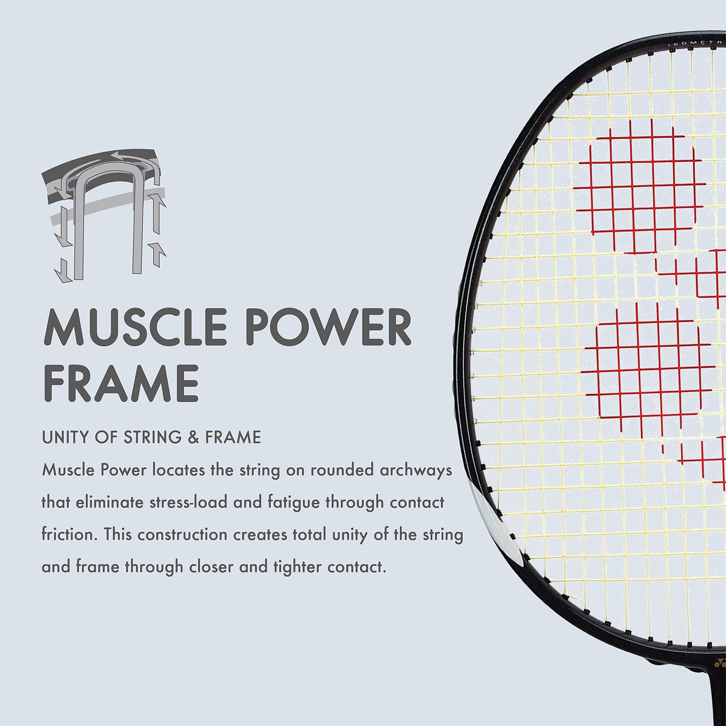 YONEX Muscle Power 29 Badminton Racket - Carbon Graphite, 85g, Max Tension 30lbs, Black/White, Model MP29LTC, for Intermediate Players