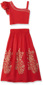 Aarika Girls Gajri Colour Lehenga Choli Set