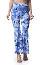 POPWINGS Casual Marble Print Bell Bottom Trousers for Women || Flare Fit Women Trousers for Summer || Stylish Western Regular Fi