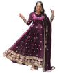 Fashion Basket Georgette Anarkali Dress For Women Wine