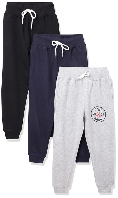 T2F Boys Regular Fit Printed Joggers Track Pant (Pack of 3)