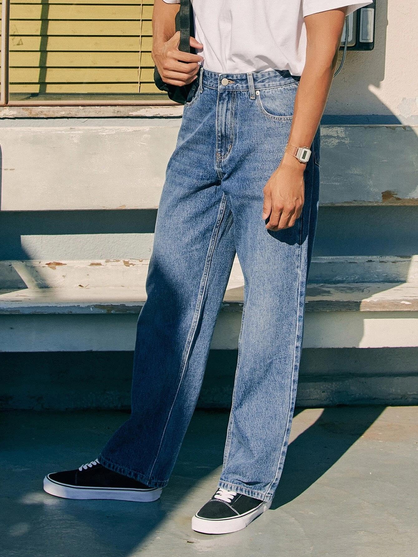 Kotty MenS Regular Mid Rise Blue Jeans